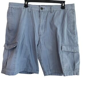 Chaps Mens Cargo Shorts Size‎ 40 Blue Flat Front Cotton Casual Outdoor